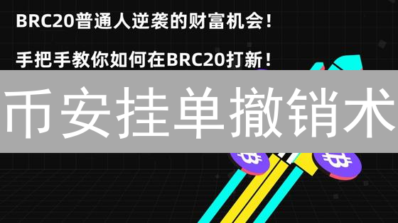 币安挂单撤销术：5招搞定，止损盈利快人一步？