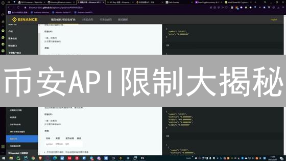 币安API限制大揭秘：避坑指南与最佳实践