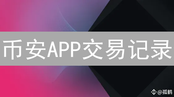 币安APP交易记录：数字资产投资的微观叙事与反思