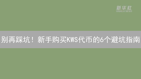 别再踩坑！新手购买KWS代币的6个避坑指南